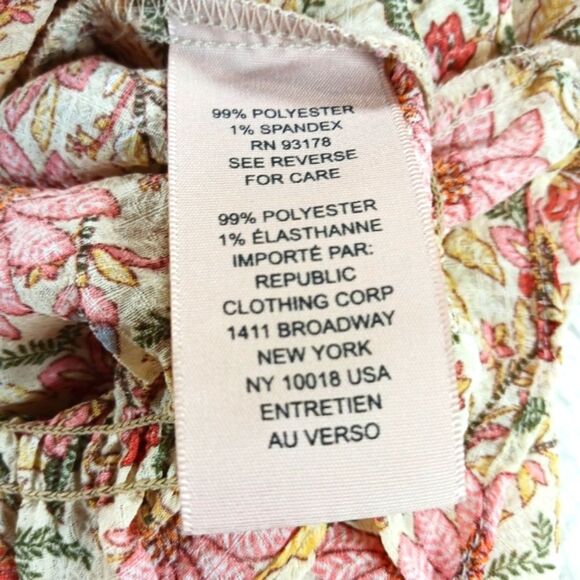 Philosophy Floral Blouse Balloon Sleeve, Ruffles and Peplum Style Women Medium. - Picture 3 of 13